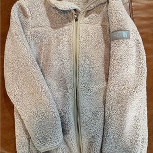 The North Face Light Gray Sherpa Jacket
